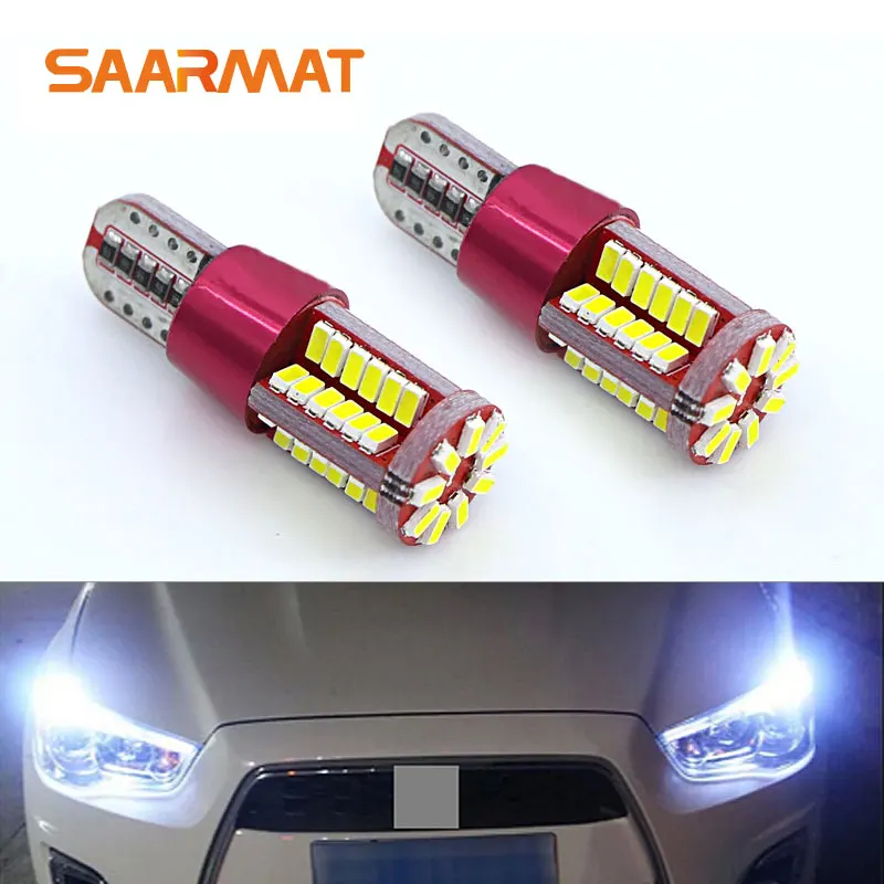 2 шт. светодиодные лампы T10 W5W 57smd с чипами Samaung для парковочных огней|bulb led|bulb w5wbulb led