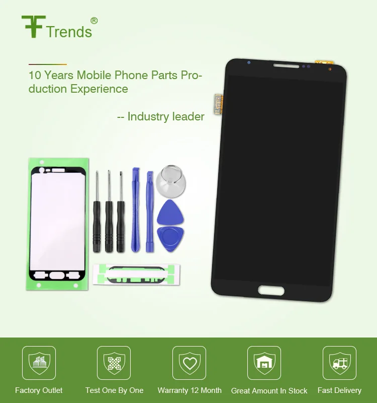 Fftrends 1 шт. Супер Amoled дисплей для samsung Galaxy Note 3 lcd кодирующий преобразователь сенсорного экрана в сборе SM-N9002 N9005 N9000