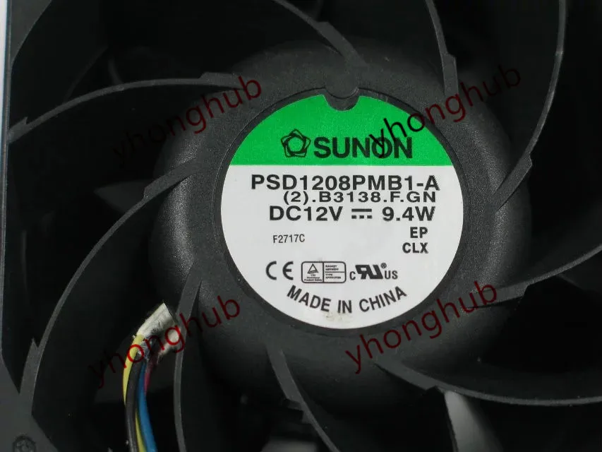SUNON PSD1208PMB1 A (2).B3138.F.GN DC 12 В 9 4 Вт 80x80x38 мм вентилятор охлаждения сервера|square fan|server fandc