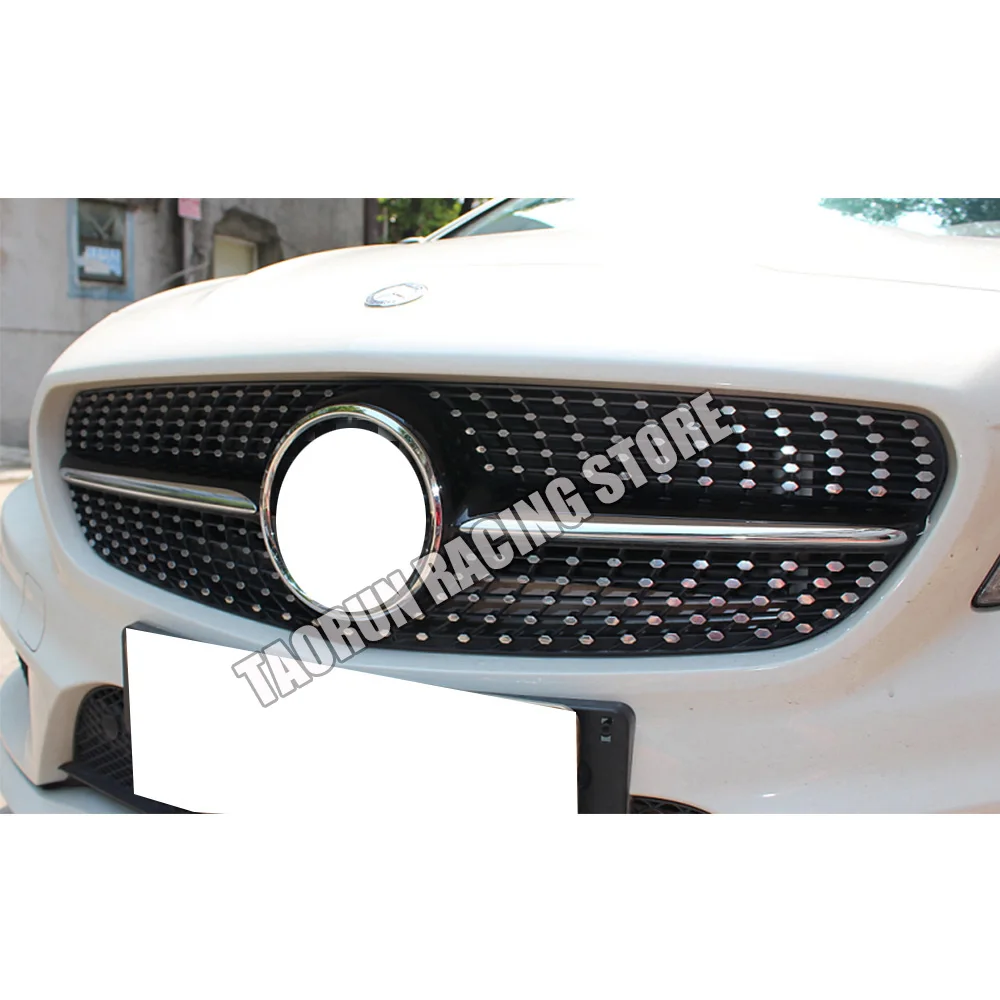 W117 C117 ABS Черная передняя решетка гриля для Mercedes Benz CLA CLASS Cla180 Cla200 Cla250 Cla45 Amg 2014 2015
