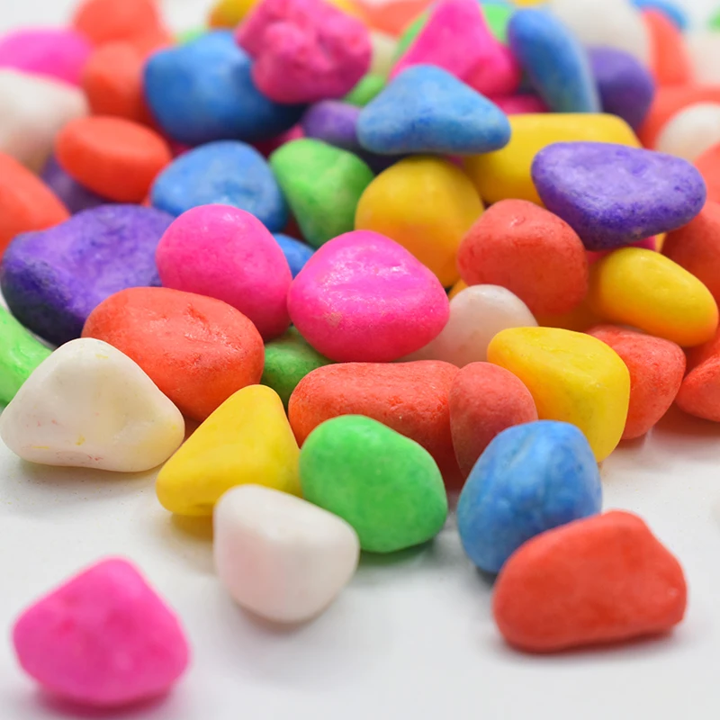 500 г природный гравий для аквариума цветной камень пейзаж Сад песок Желая бутылка