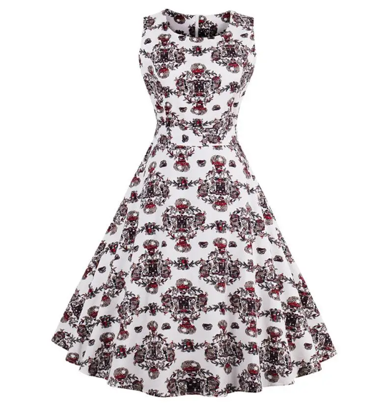 JOYINPARTY 4xl женское платье большого размера Ретро стиль 50 s 60 винтажное рокабилли