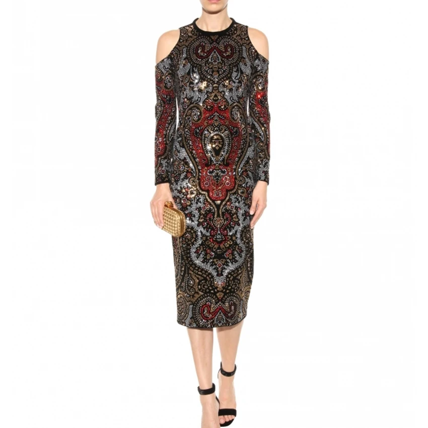 Женское платье с бриллиантами облегающее разных цветов весна 2017|runway dress|bodycon