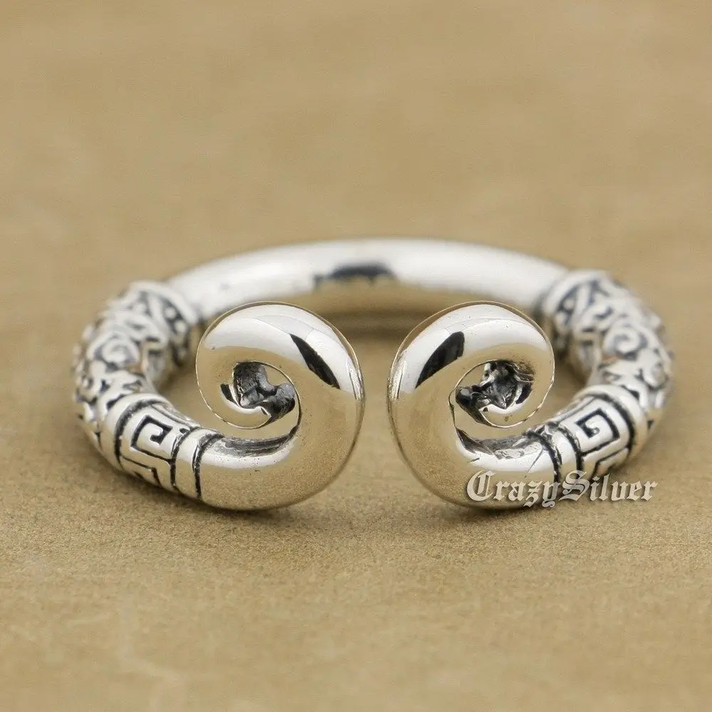 925 пробы мужское байкерское кольцо в стиле панк с серебряной обезьянкой король