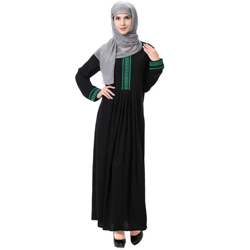 Женское мусульманское платье Abaya полиэстер пэчворк Средний Восток Дубай