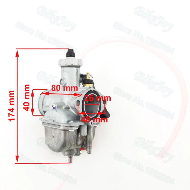 Карбюратор Mikuni VM22 Carb 26 мм + 38 воздушный фильтр желтый для 110cc 125cc Pit Dirt Bike ATV Quad