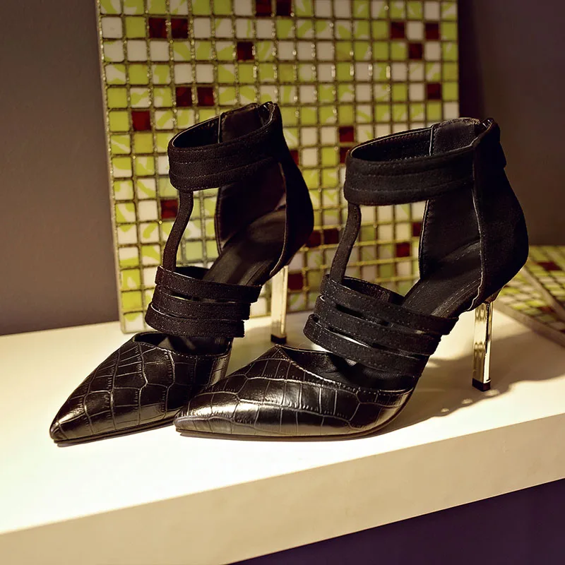 Обувь женские леопардовые туфли ручной работы в стиле ретро на очень высоком