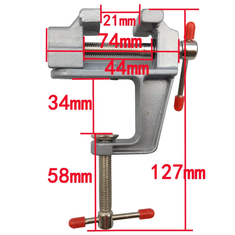 Новинка 3 5 алюминиевый миниатюрный маленький Зажим Хобби ювелира Настольный