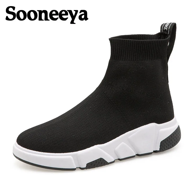 Sooneeya/Новинка года; эластичные женские туфли на плоской подошве; модная шикарная женская повседневная обувь; эластичные кроссовки; уличные женские лоферы