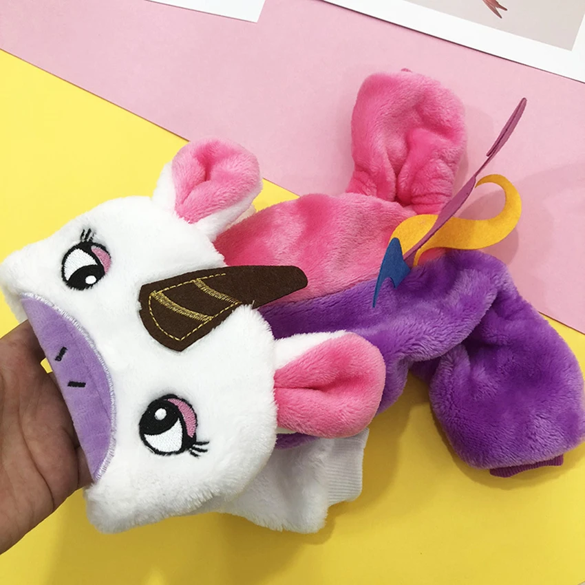 Одежда для собак с радужным единорогом маленьких средних кошек Мягкий