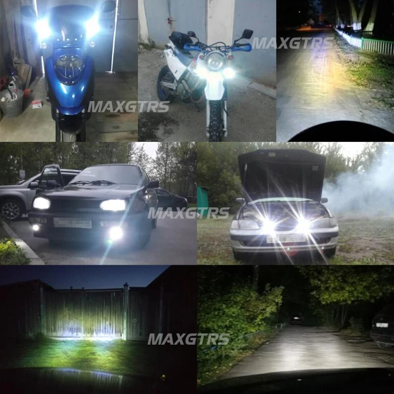 2x15W мотоцикл Led автомобилей внешняя фара для скутера 1500LM 8 85 В постоянного тока