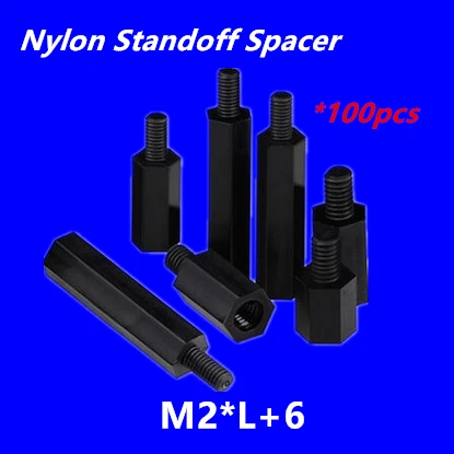 100 шт. шестигранные нейлоновые прокладки для печатных плат материнских |