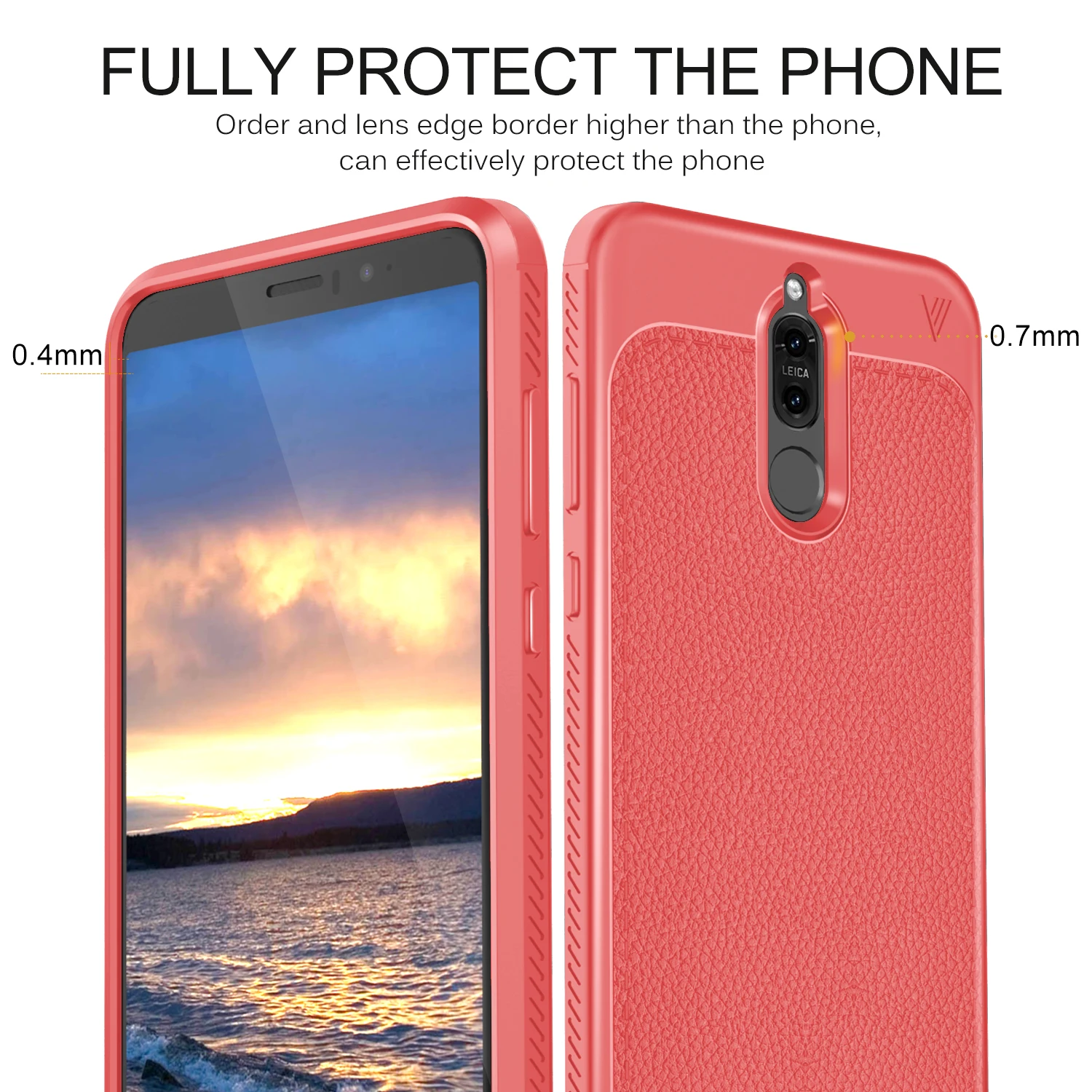 Тонкий облегающий чехол для телефона Huawei Nova 2i ультра-тонкий и мягкий на ощупь