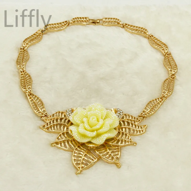 2019 распродажа новых желтых розовых кристаллов аксессуары Дубай Африка золотое