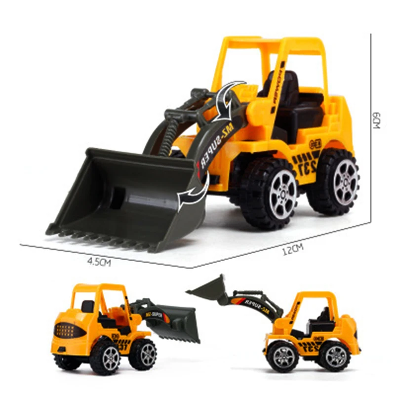 Mini Engineering Vehicle Forklift Construction Bulldozer Excavator Kids Toy Favorite Birthday Gift |