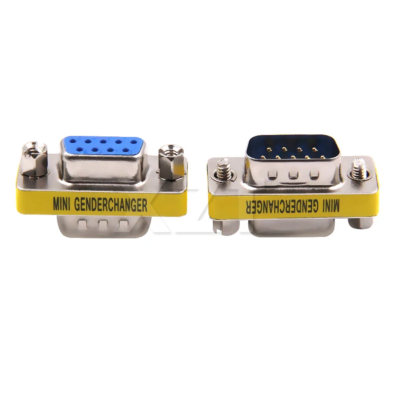 1pcs Newest Hot MIni gender changer 9 Pin RS232 DB9 Male to Female Serial Adapter Cable Connector | Компьютеры и офис