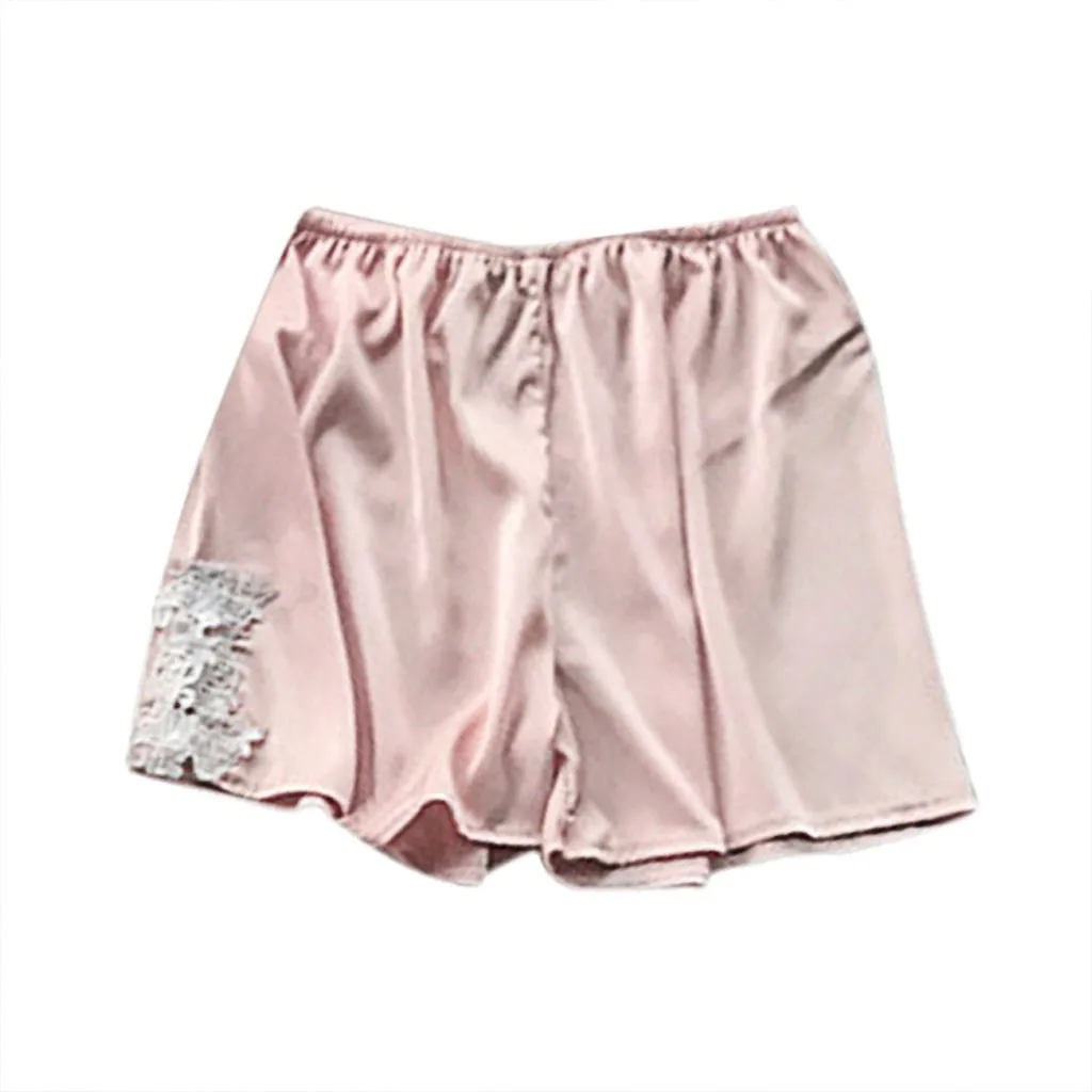 Pink Женское сексуальное кружевное белье пикантное нижнее белье, Белье для сна брюки для пижамы женское шелковое кружевное белье Ночное белье# XTN - Color: Pink