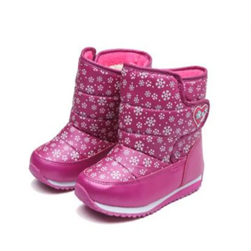 Детские Нескользящие сапоги до-30 градусов теплые водонепроницаемые с толстой