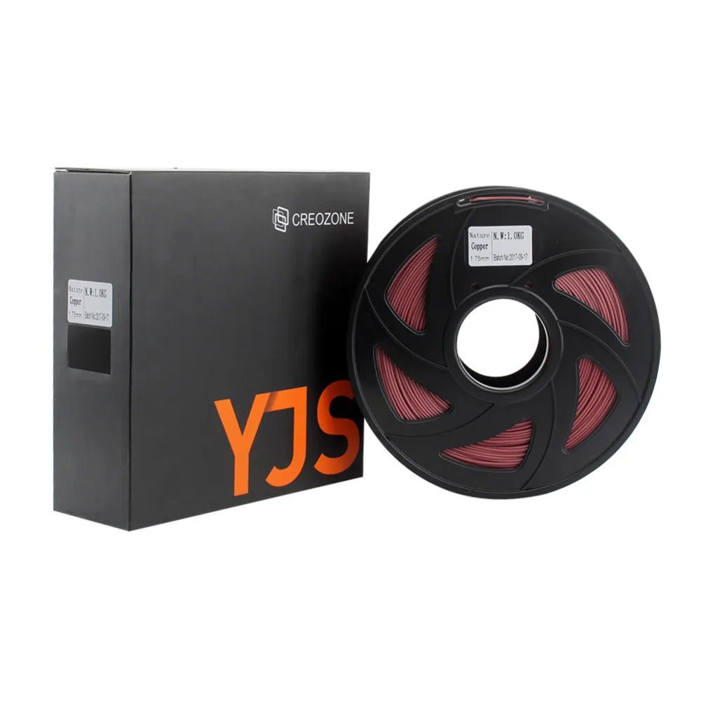 CREOZONE 3D принтер нить металлическая серия медная 1 75 1кг катушка для Prusa i3 RagRap