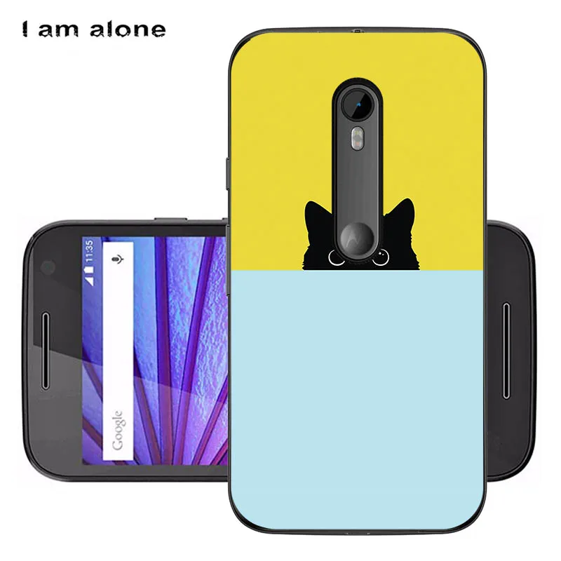 Soft TPU HH74 Чехлы для телефонов I am alone, для Motorola Moto G3, 5,0 дюймов, мягкий ТПУ чехол для мобильного телефона, милая сумка для Motorola Moto G3 - Цвет: Soft TPU HH74
