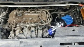 Воздухозаборник Комплект алюминиевых труб + воздушный фильтр для Toyota COROLLA 1 6 8 Levin