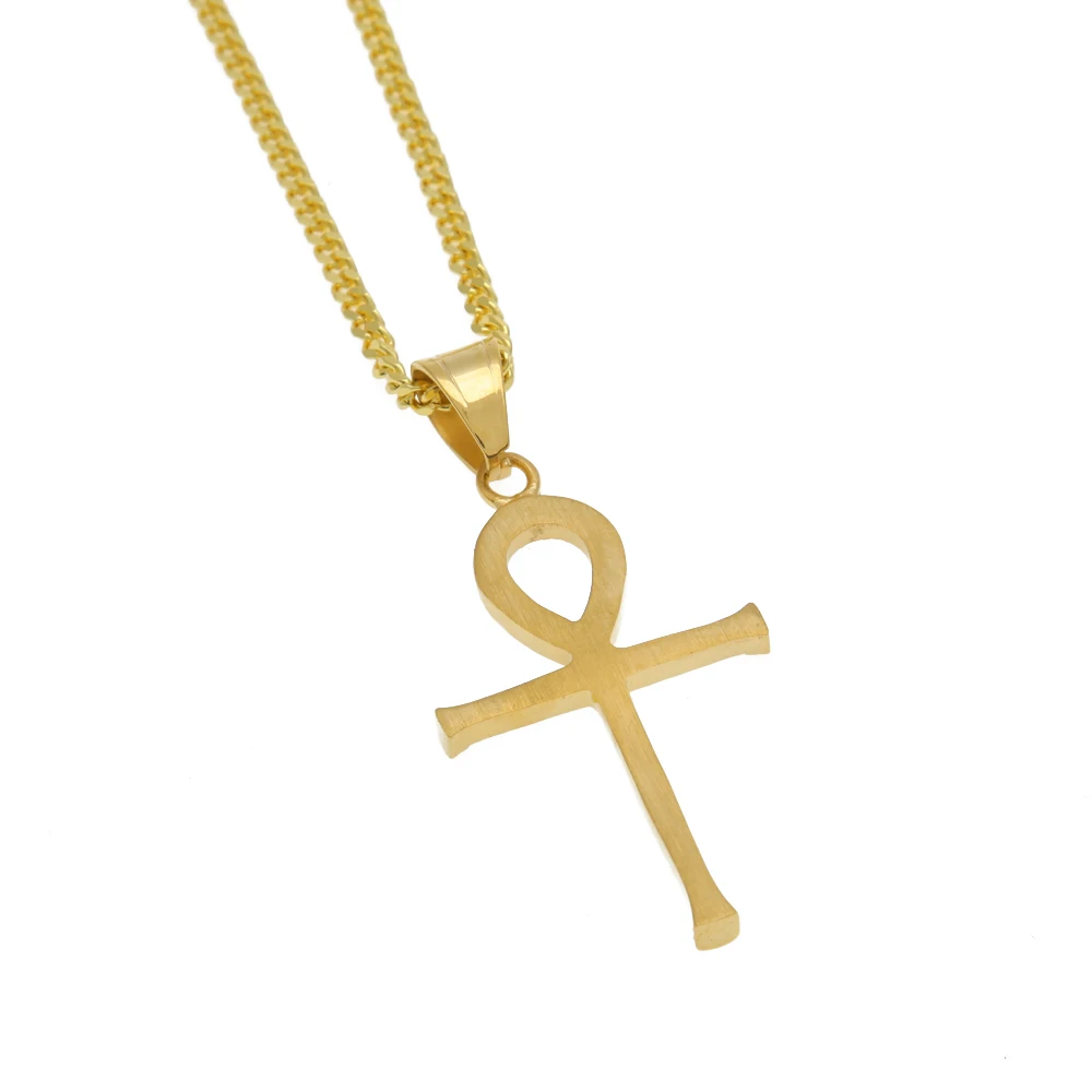 Ожерелье с подвеской в виде ключа жизни из нержавеющей стали | Ожерелья