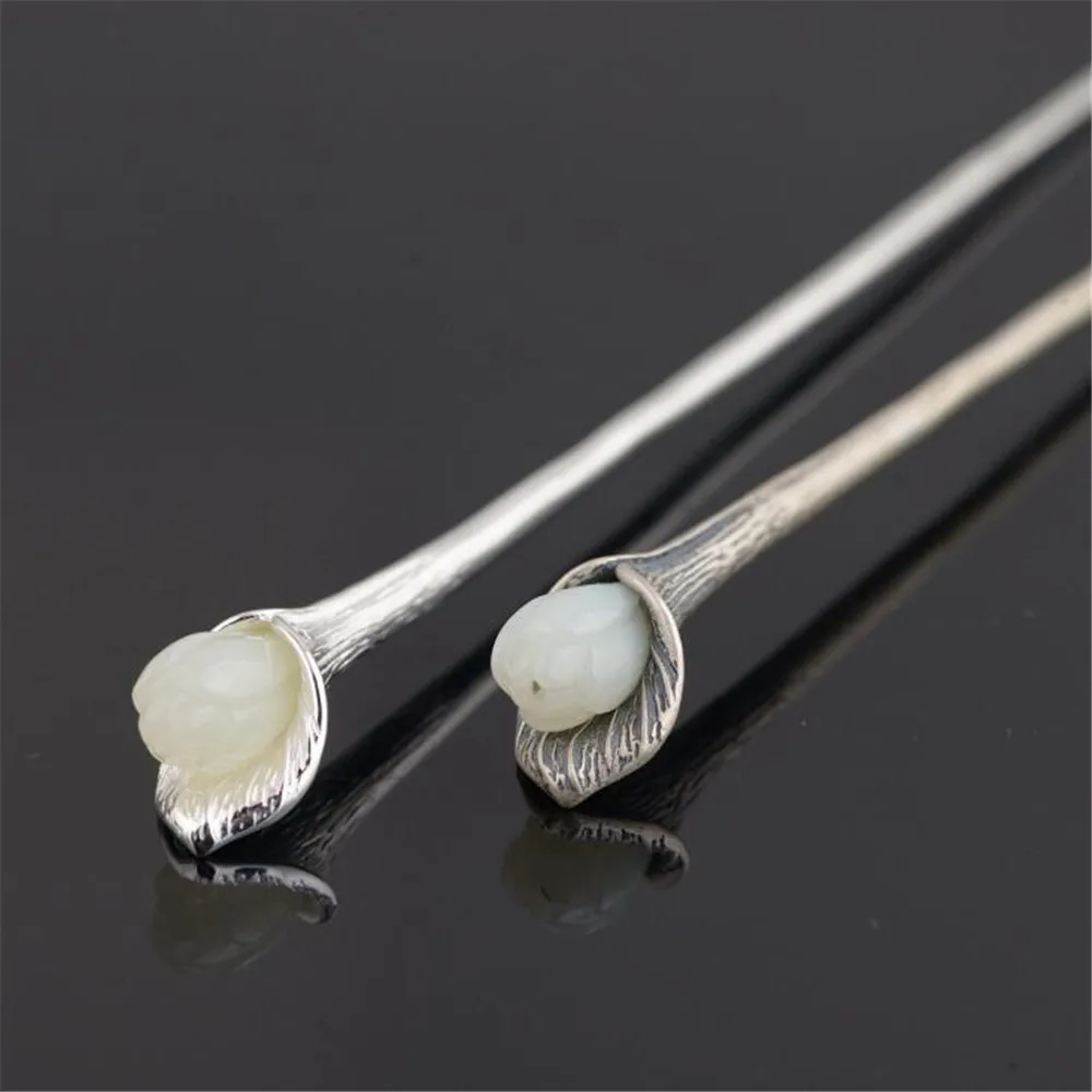 Украшение для волос оптом из тайского серебра 925 пробы античное украшение белого