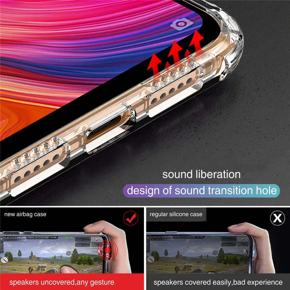 Прозрачный противоударный чехол Vothoon для Xiaomi Mi 8 se Lite 9 F1 прозрачный силиконовый
