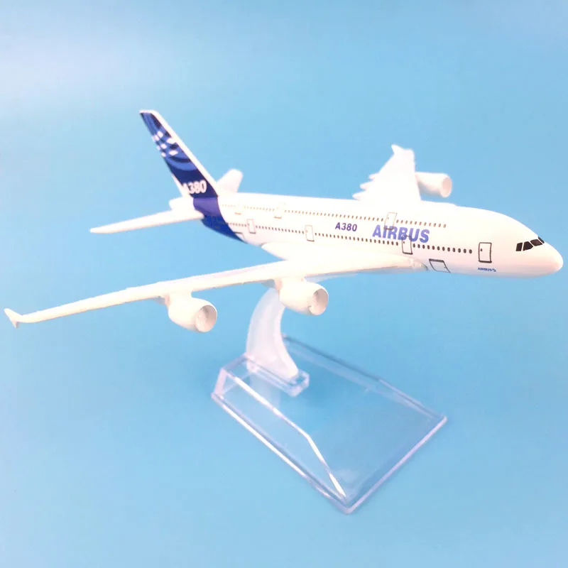 16 см Аэробус A380 самолет модель литая металлическая модель самолета 1:400 A380 самолет модель самолета