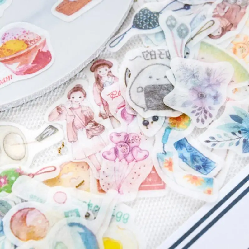 40 шт./баб Животные Кошки наклейка с Фламинго декоративный бумажный стикер diy