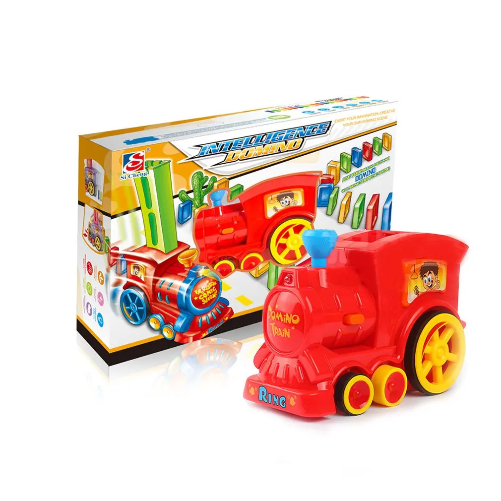 Детский комплект для поезда домино со звуковым светом автоматический набор