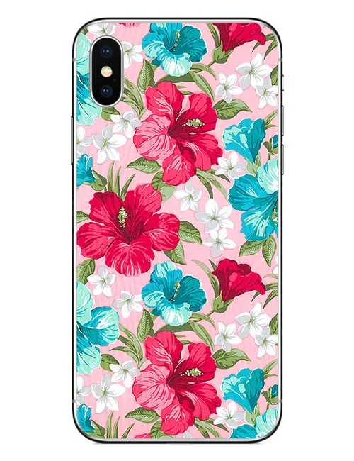 Жесткие чехлы для iPhone 5 5S SE 6 6S Plus 7 XR XS MAX 8 X 10 с изображением фламинго и тропических