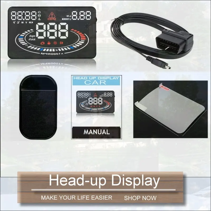 Автомобильный проекционный дисплей на лобовое стекло HUD для Nissan Quest/Rogue/Sentra 2013-2020