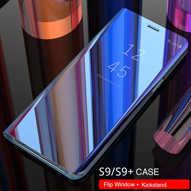 Чехлы для Samsung S9 оригинальный роскошный противоударный чехол с откидным окном