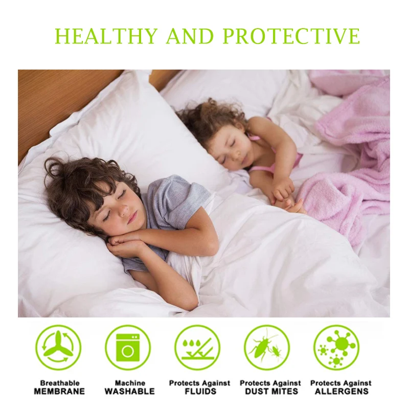 LFH бамбуковый жаккардовый коврик для матраса с защитой от клещей вязаный