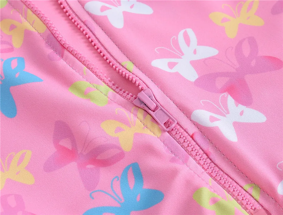 Милый слитный купальник для девочек бикини маленьких с рисунком бабочек