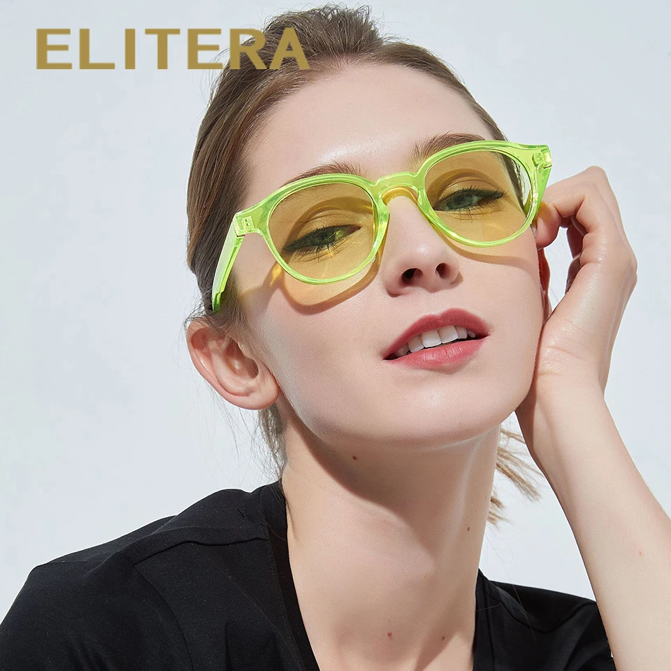 Надевания солнцезащитных очков ELITERA Для женщин модные Брендовая Дизайнерская