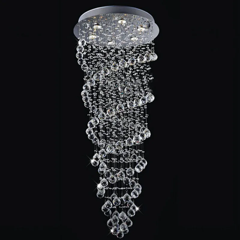 Современная простая светодиодсветодиодный люстра вращающаяся лестница длинная