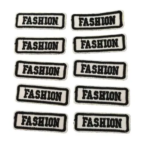 

20 Pieces/lot Small FASHION Patches Iron on Clothes Patch DIY Letters Embroidered Applique Badge Decoration Stickers Accessories