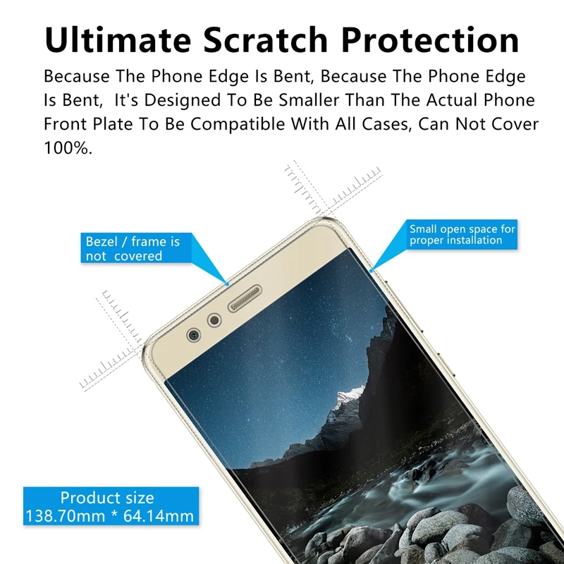 Закаленное стекло премиум класса для Huawei P10 Lite 10 шт./лот 2.5D 0 26 мм 9 H 5 2 дюйма