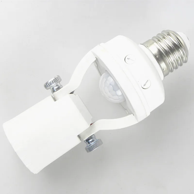 DIY PIR Induction Infrared Motion Sensor lamp Base Holder 110V - 240V E27 E14 B22 LED Night Light Socket Switch | Освещение