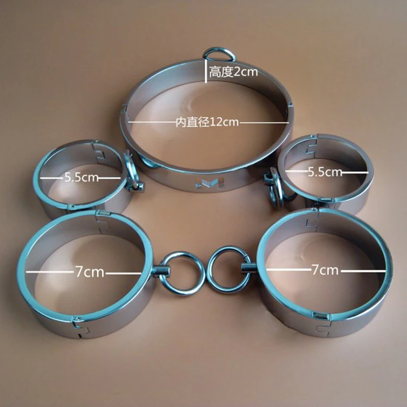 3 шт./компл. металла ручной лодыжки манжеты с круглой горловиной бондажный
