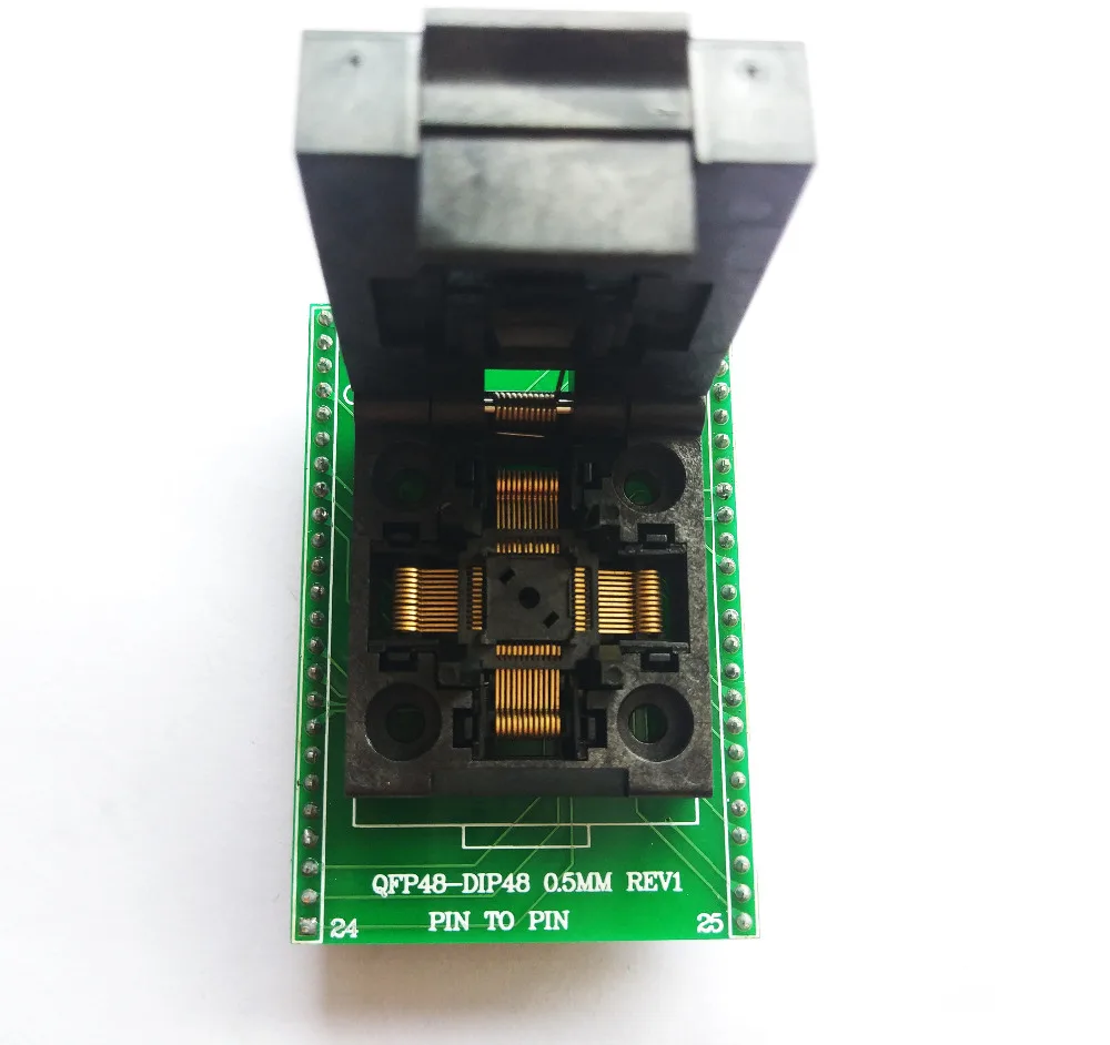 TQFP48 QFP48 к DIP48 0,5 мм Шаг LQFP48 к DIP48 Адаптер для программирования MCU тест IC разъем программист адаптер гнездо