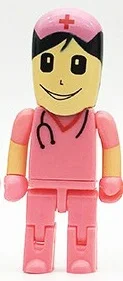 6 KRY креативные милые медсестра USB флэш-накопитель стоматолог флешка, подарок Пластик мини высокое Скорость U диск 2,0 4 GB/8 GB/16 GB/32 GB/64 GB - Цвет: 6