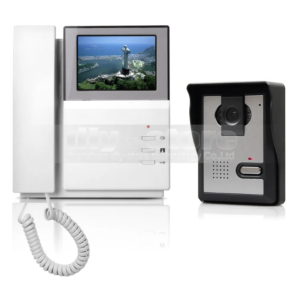 

DIYSECUR 4.3inch Video Intercom Video Door Phone Doorbell 1 Camera 1 Monitor for Home / Office Security System
