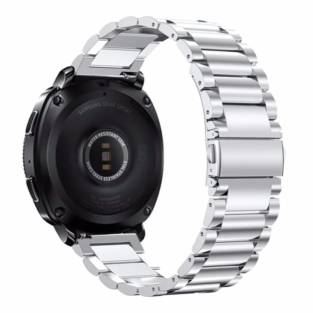 JANSIN 316L ремешок из нержавеющей стали для samsung gear Sport/S2 ремешок для samsung Galaxy Watch 42 мм активный металлический ремешок для часов браслет
