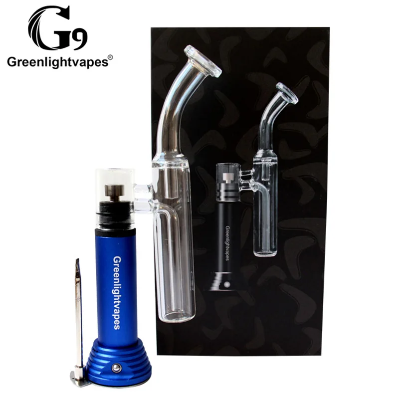 blue G9 Dab Rig мини Henail воск/Добыча/концентраты дать сухой травы ручка для отпечатков пальцев Henail плюс пара испаритель Starter Kit 0C - Цвет: blue