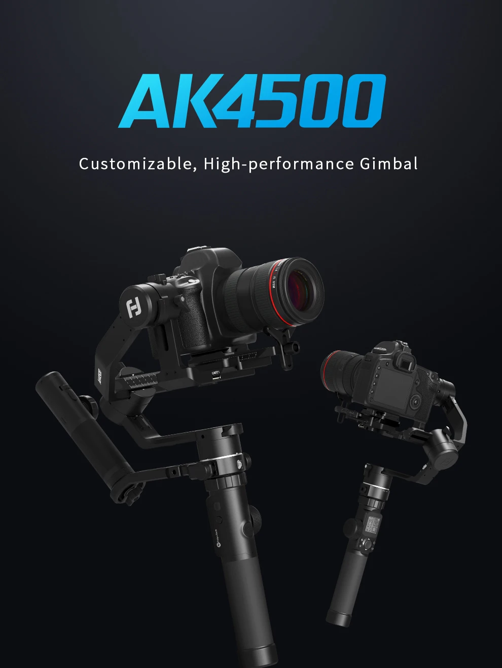 FeiyuTech Feiyu AK2000 AK4000 AK4500 3-осевая карманная Камера карданный стабилизатор для sony Canon Panasonic GH5 Nikon D850