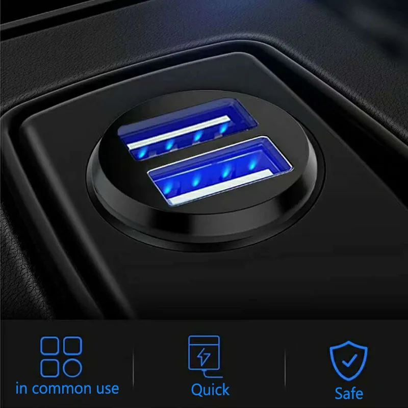 Rovtop мини USB Автомобильное зарядное устройство 3.1A автомобильное зарядное устройство двойное автомобильное usb-устройство для зарядки телефона для мобильного телефона gps адаптер в автомобиль для Iphone Xiaomi