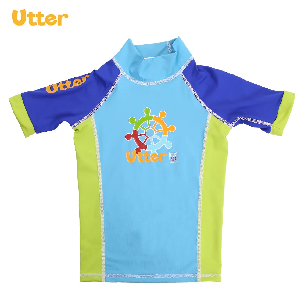 UTTER UPF50 + детская одежда из мультфильма футболка с коротким рукавом купальник
